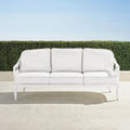 Avery Sofa with Cushions in White Aluminum