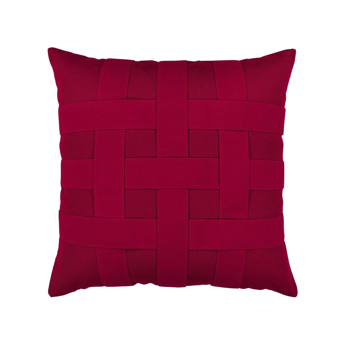 Basketweave Indoor/Outdoor Pillow by Elaine Smith
