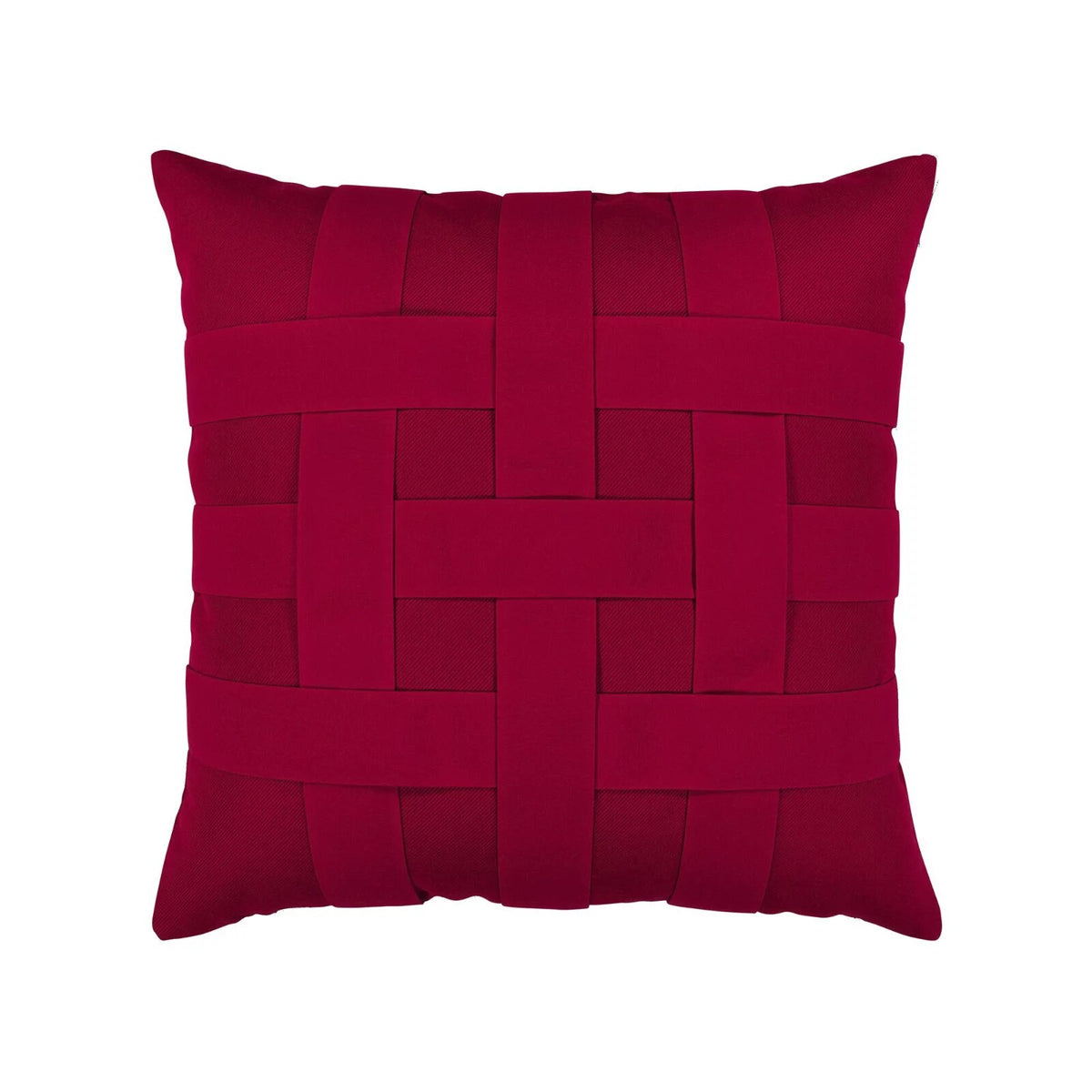 Basketweave Indoor/Outdoor Pillow by Elaine Smith