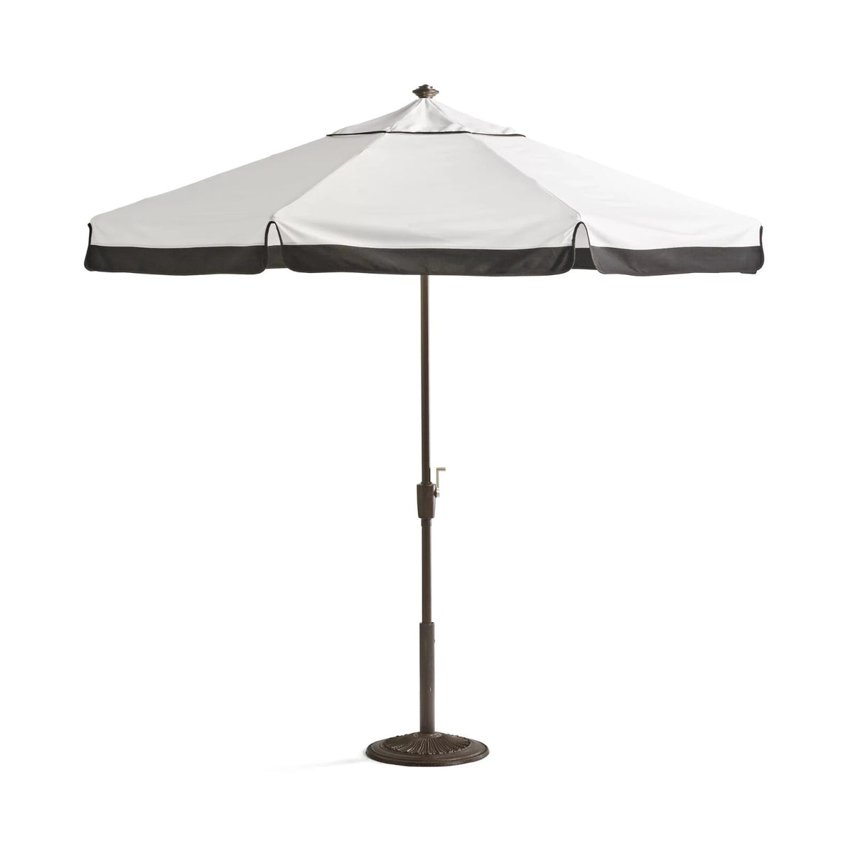 9' Round Contrast Border Umbrella