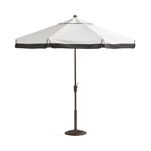 9' Round Contrast Border Umbrella