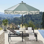 Isola Chaise Lounge in Black Aluminum & Black Walnut Wicker