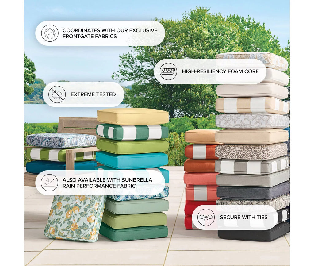 Outdoor Premium Ottoman Cushion
