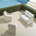 Ashby 3-pc. Loveseat Set in Shell Wicker