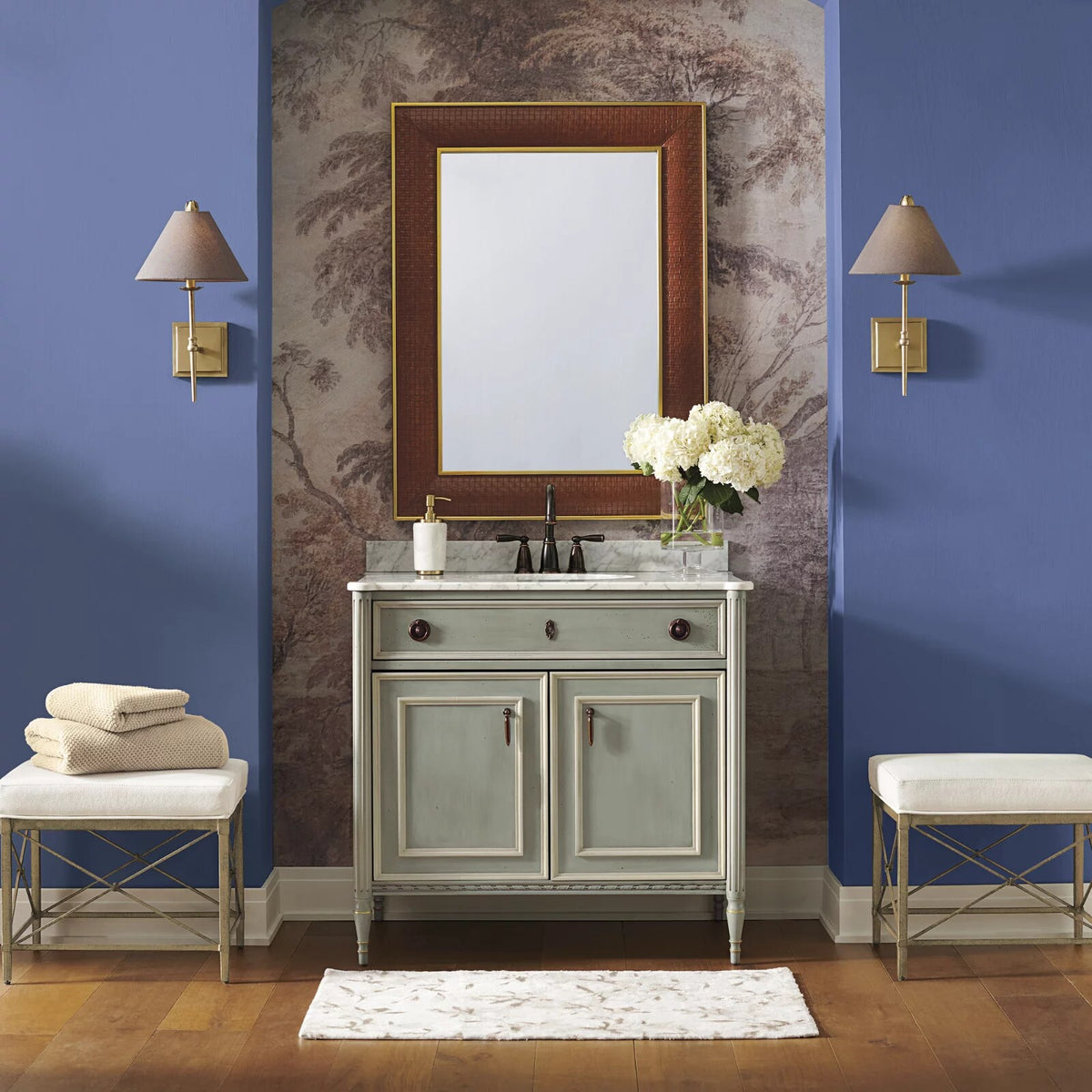 Jules Rectangular Vanity Stool