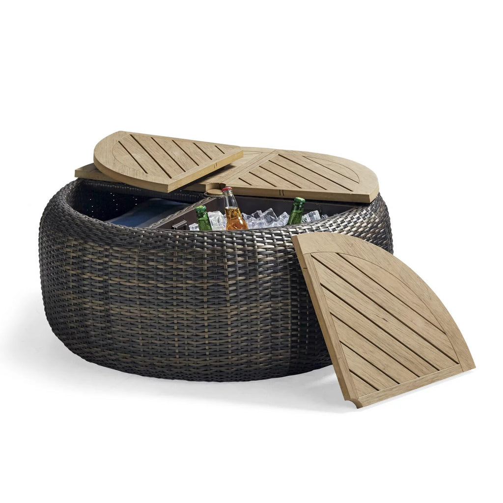 Pasadena Coffee Table in Bronze Wicker