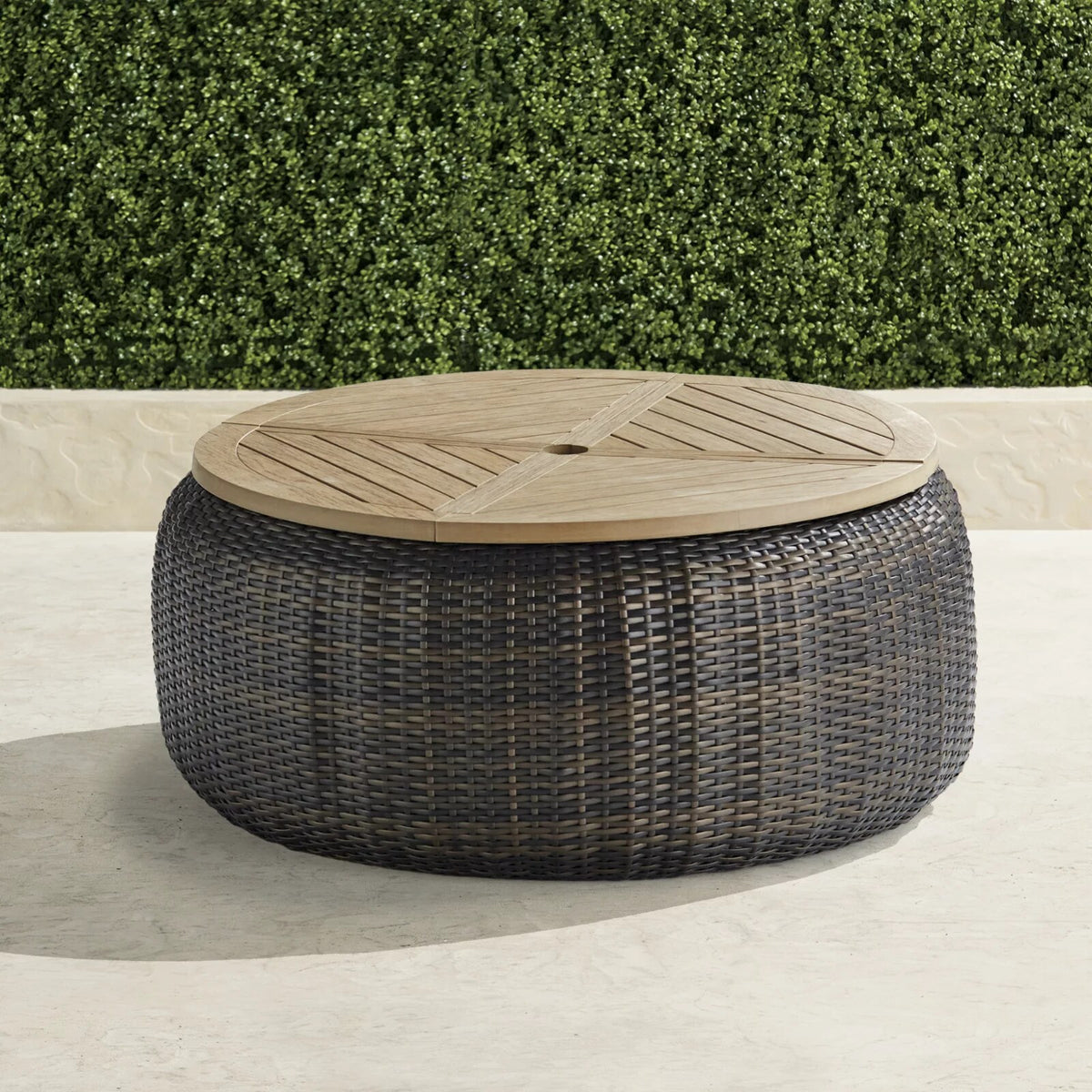 Pasadena Coffee Table in Bronze Wicker