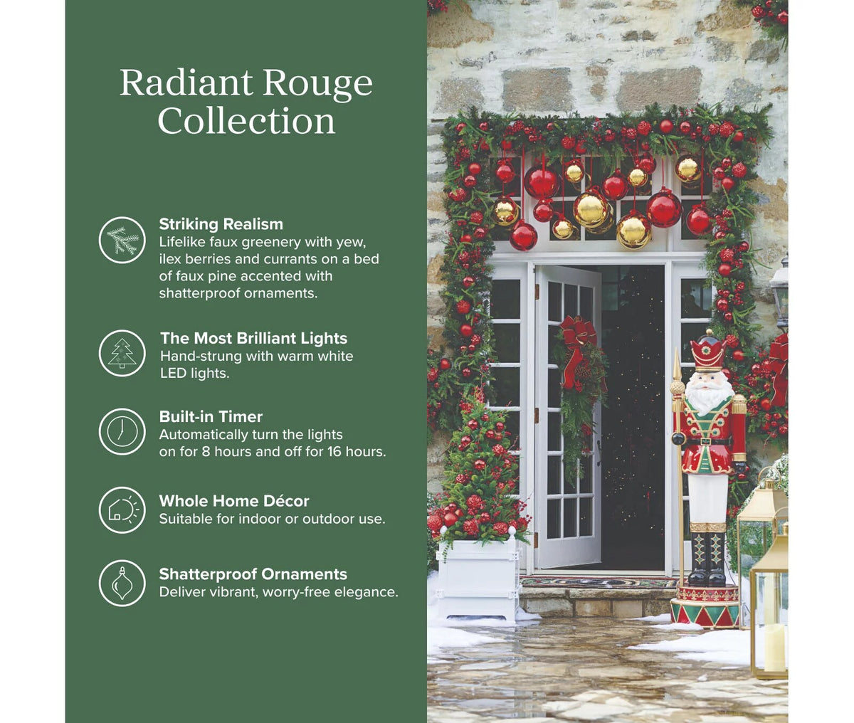 Radiant Rouge Wreath