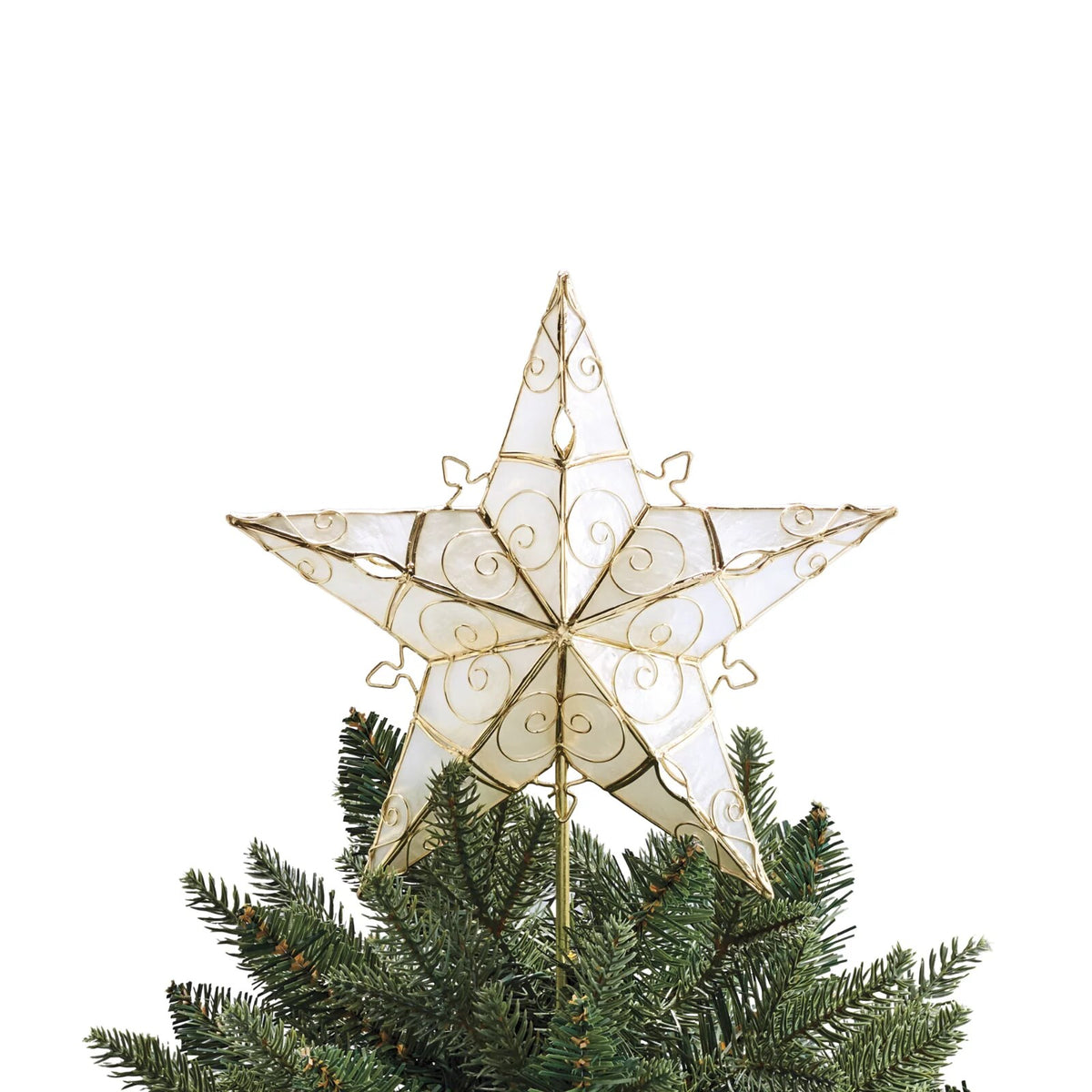 Capiz Star Tree Topper
