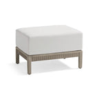 Alessia Ottoman with Cushion in Weathered Teak