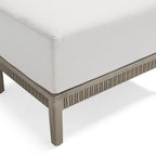 Alessia Ottoman with Cushion in Weathered Teak