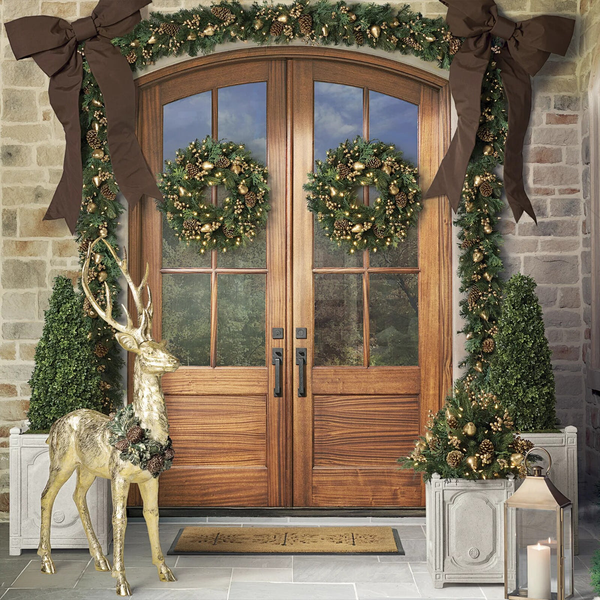 Gilded Pear Wreath
