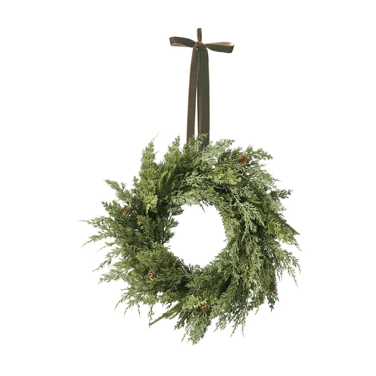 Pinecone Glow Mini Wreaths, Set of Two