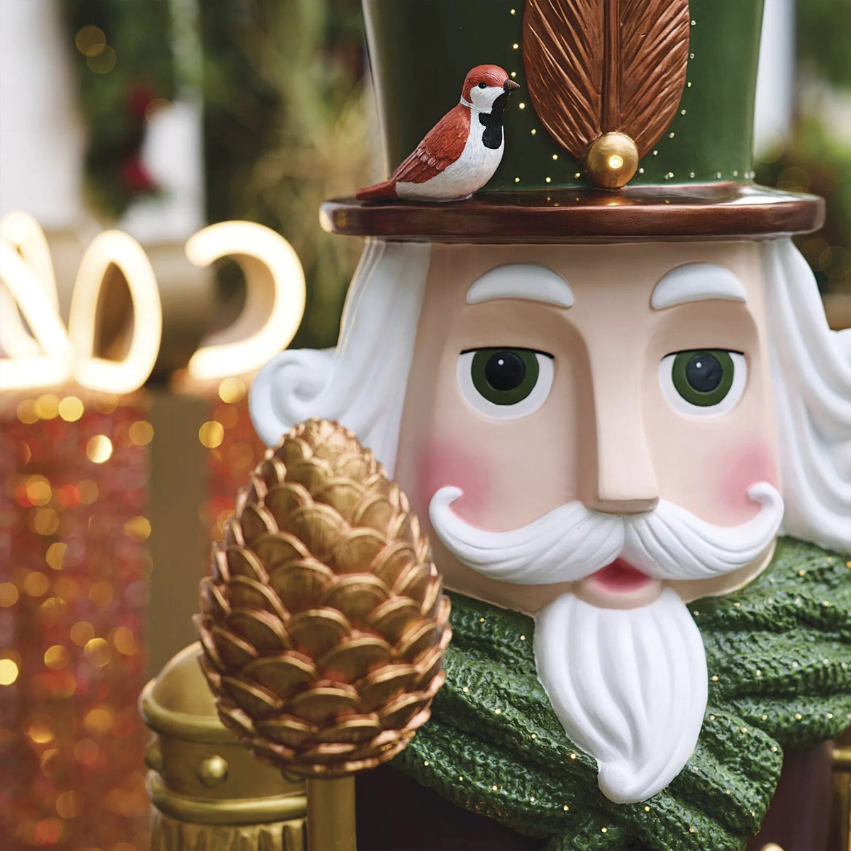 5 ft. LED Partridge Guard Nutcracker