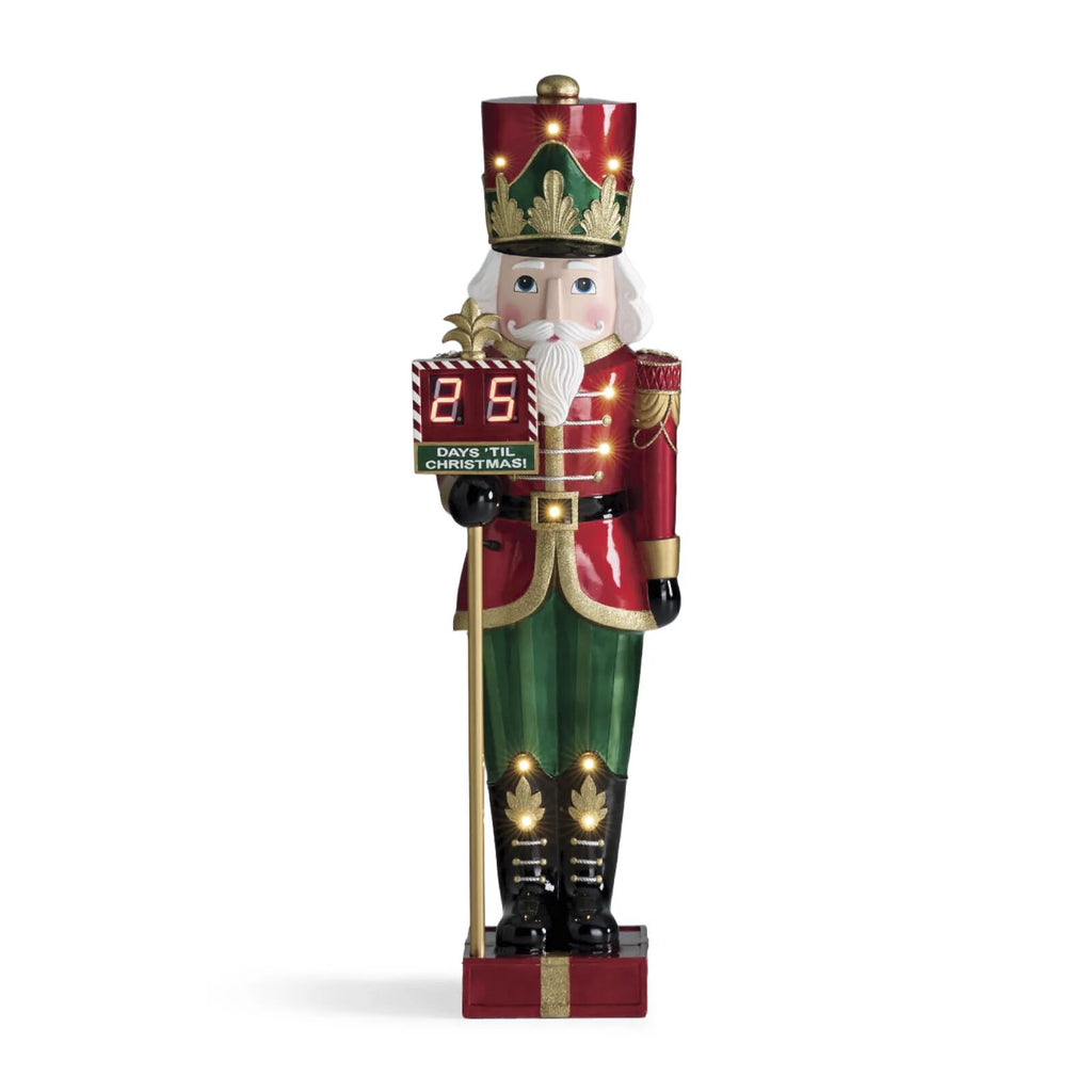 4 ft. LED Christmas Countdown Nutcracker