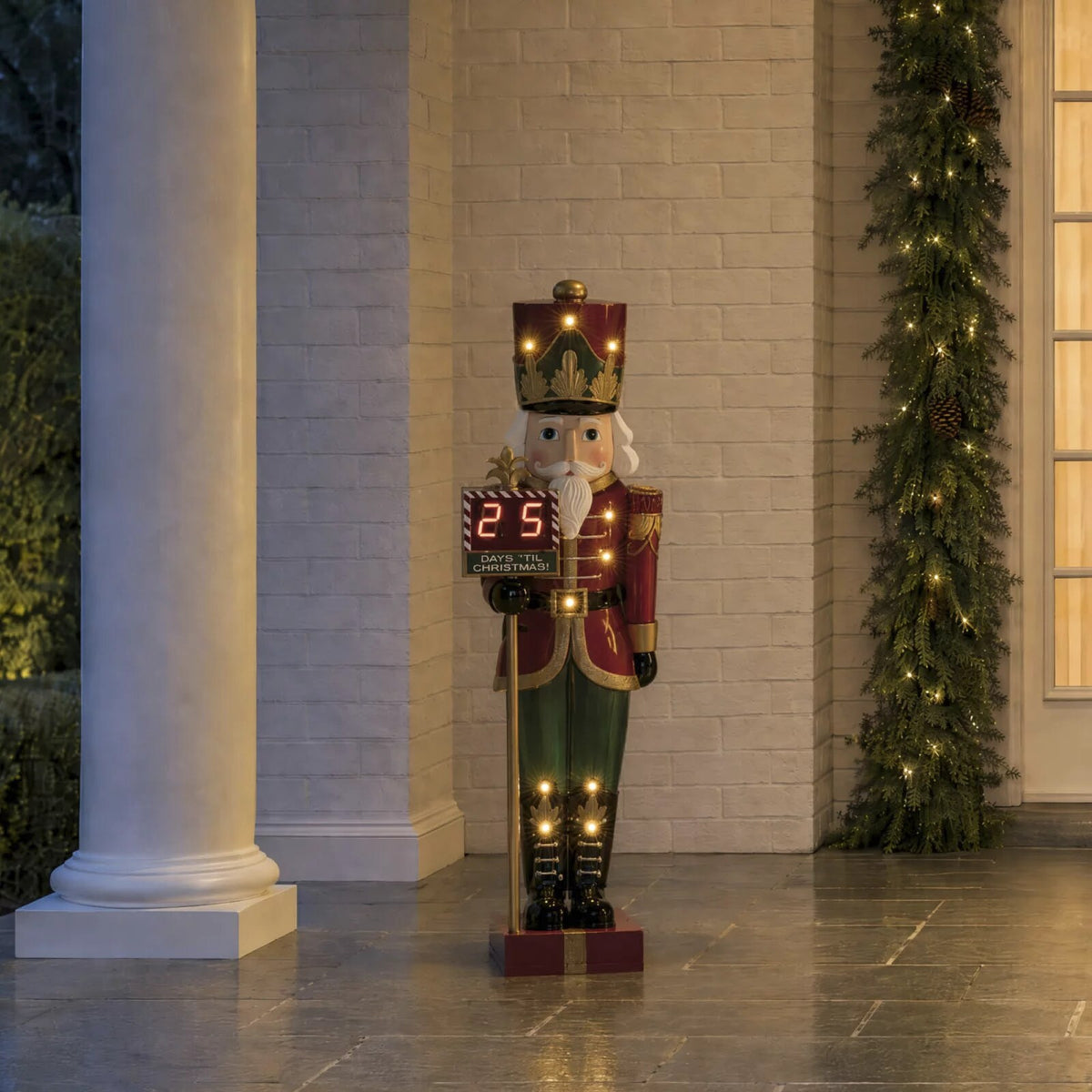 4 ft. LED Christmas Countdown Nutcracker