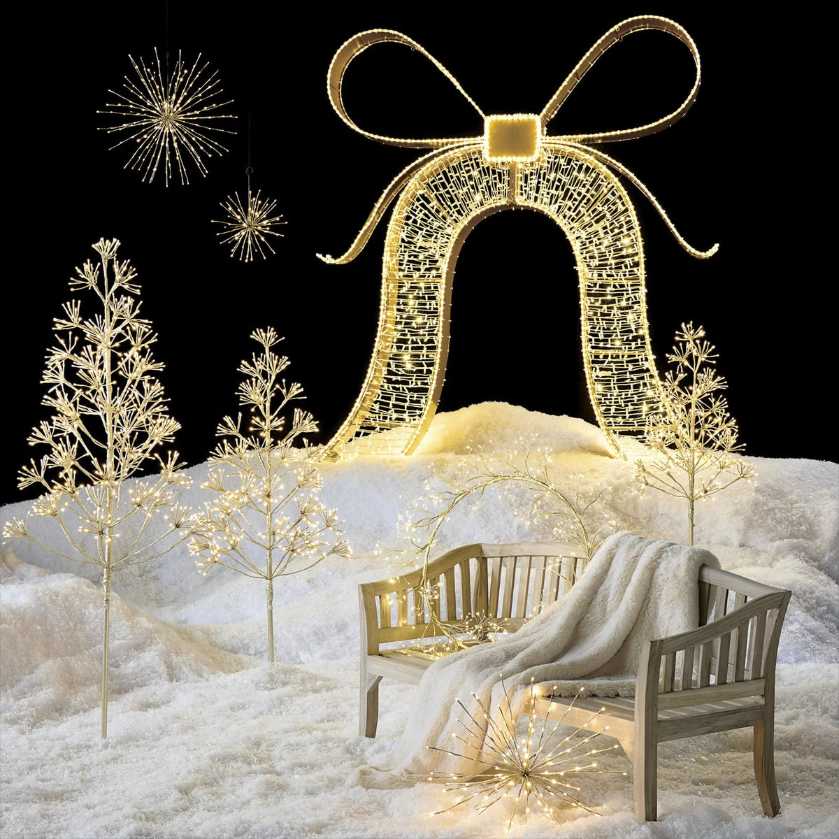 6-1/2 ft. LED Happy Holidays Bell