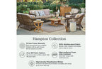 Hampton 3-pc. Sofa Set in Driftwood Wicker
