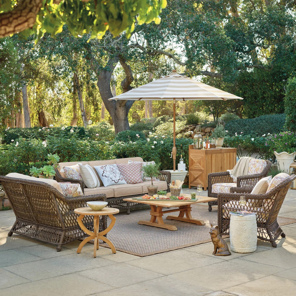 Hampton 3-pc. Sofa Set in Driftwood Wicker
