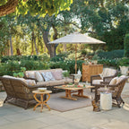 Hampton 3-pc. Sofa Set in Driftwood Wicker
