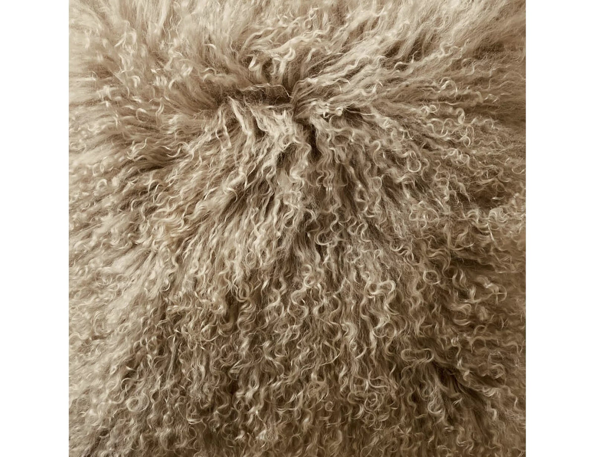 Mongolian Fur Decorative Pillow Cover